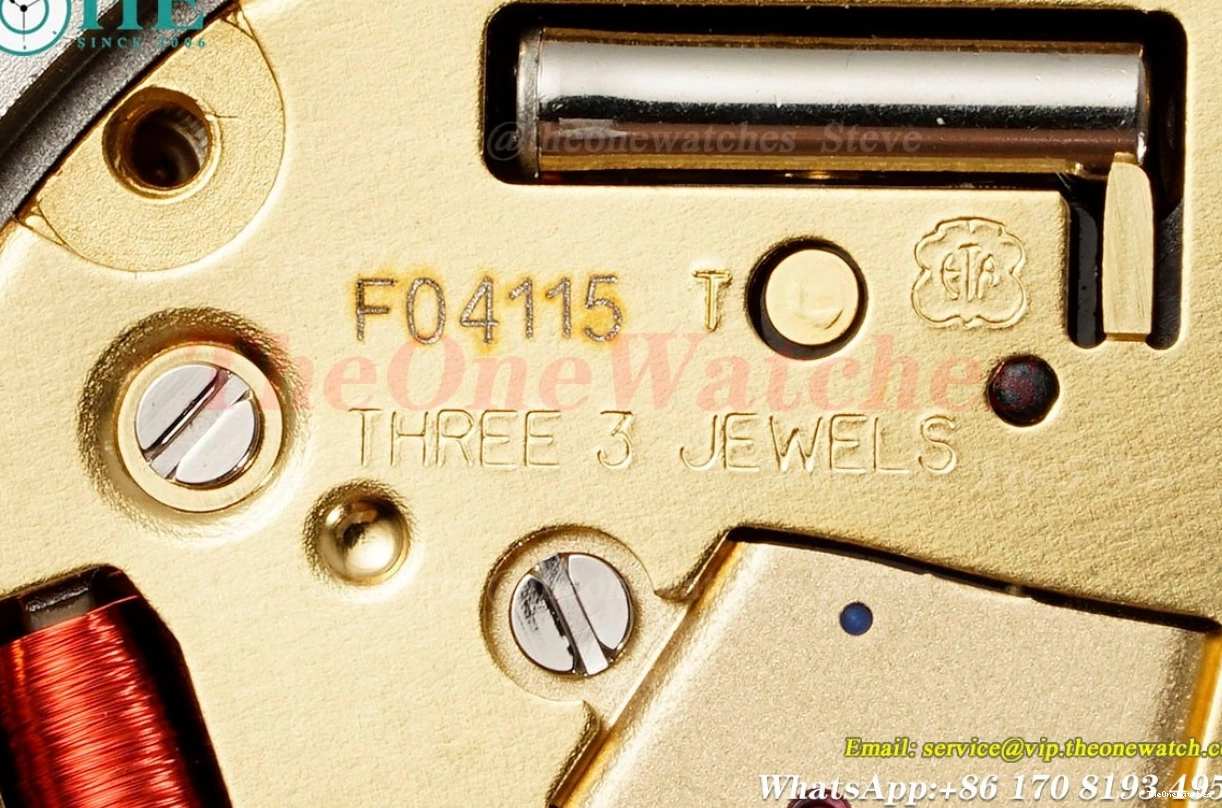 Qtz ZF Oak 67651 Dia Swiss RG 33mm Royal Gold Ladies RG 0430